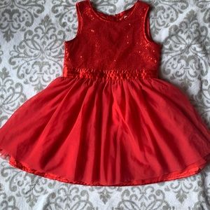 Red Sparkly Tutu Toddler Dress 2T Cat & Jack
